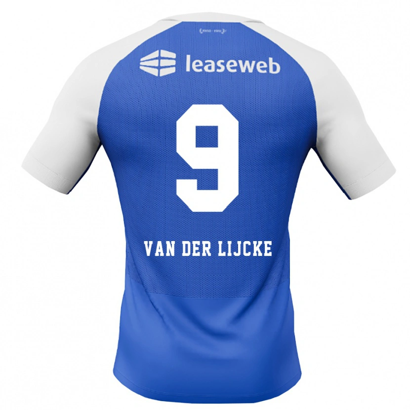 Danxen Damen Donny Van Der Lijcke #9 Himmelblau Rot Weiß Auswärtstrikot Trikot 2026/27 T-Shirt Österreich