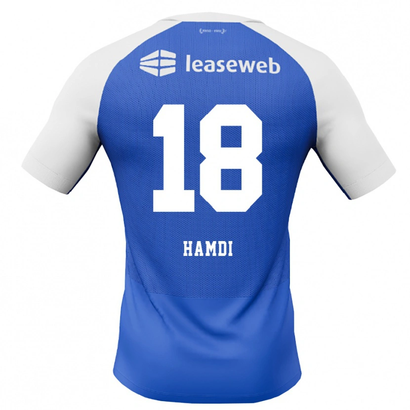 Danxen Damen Yassin Hamdi #18 Himmelblau Rot Weiß Auswärtstrikot Trikot 2026/27 T-Shirt Österreich