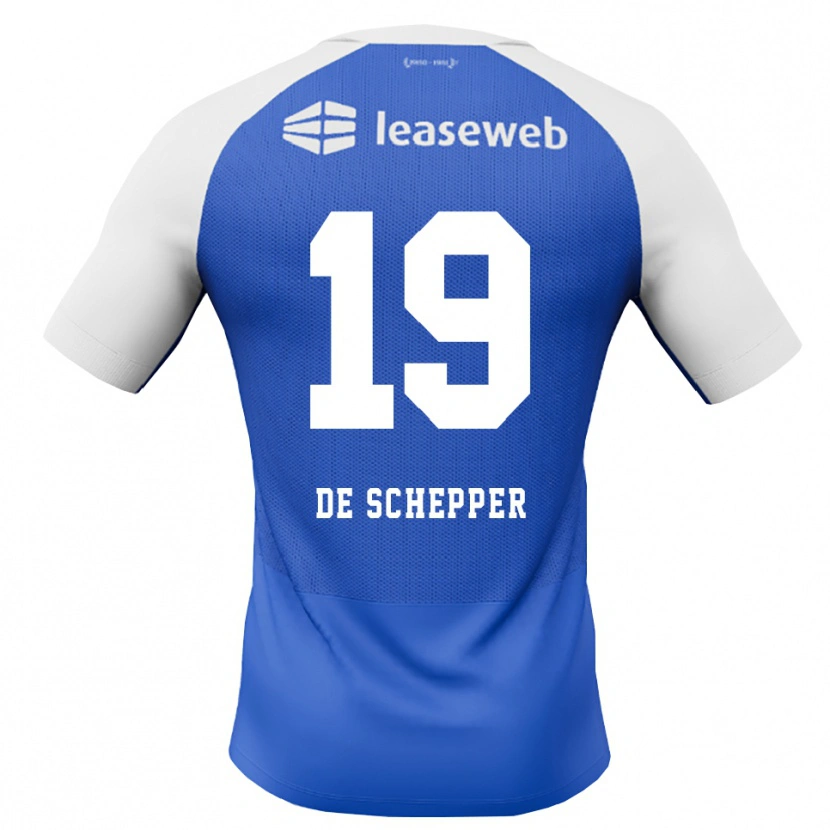 Danxen Damen Dean Ijssel De Schepper #19 Himmelblau Rot Weiß Auswärtstrikot Trikot 2026/27 T-Shirt Österreich