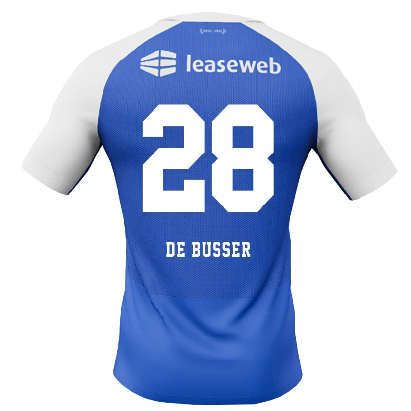 Danxen Damen Jari De Busser #28 Himmelblau Rot Weiß Auswärtstrikot Trikot 2026/27 T-Shirt Österreich