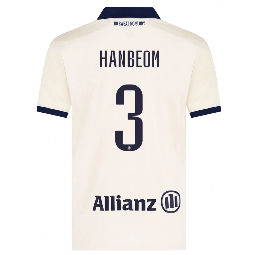 Danxen Damen Han-Beom Lee #3 Beige Schwarz Auswärtstrikot Trikot 2026/27 T-Shirt Österreich