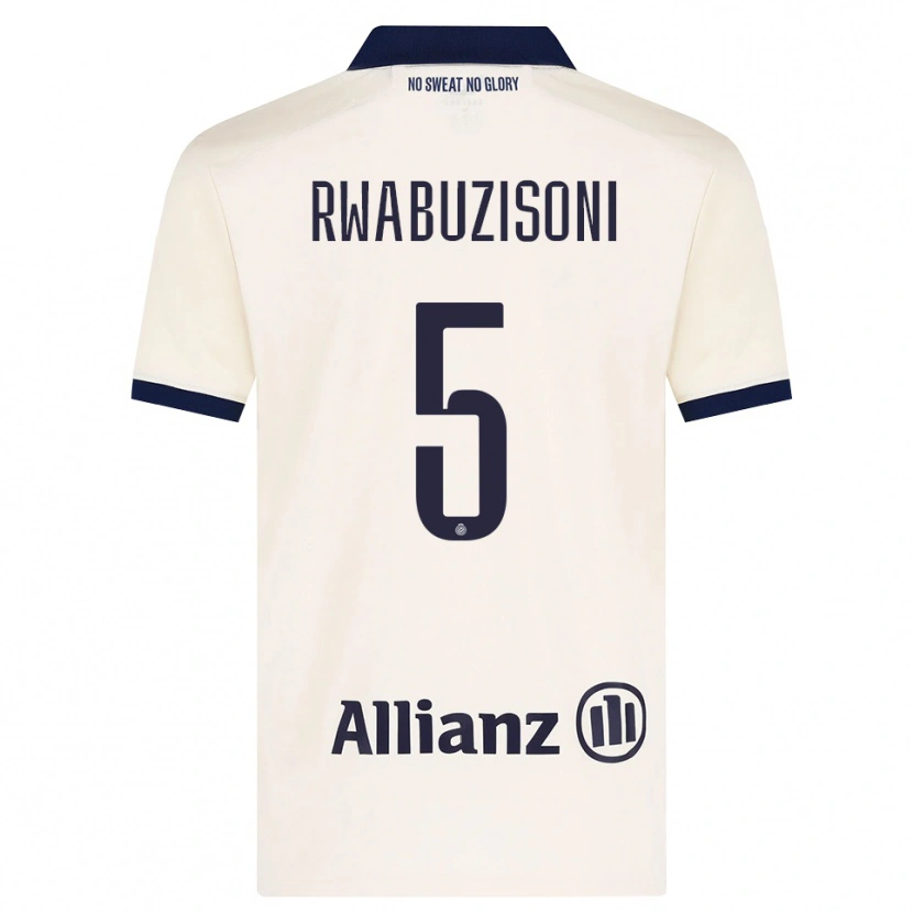Danxen Damen Noah Rwabuzisoni #5 Beige Schwarz Auswärtstrikot Trikot 2026/27 T-Shirt Österreich