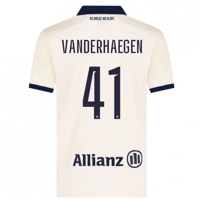 Danxen Damen Lotte Vanderhaegen #41 Beige Schwarz Auswärtstrikot Trikot 2026/27 T-Shirt Österreich