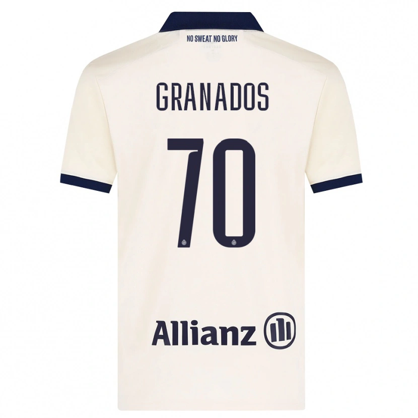 Danxen Damen Alejandro Granados #70 Beige Schwarz Auswärtstrikot Trikot 2026/27 T-Shirt Österreich