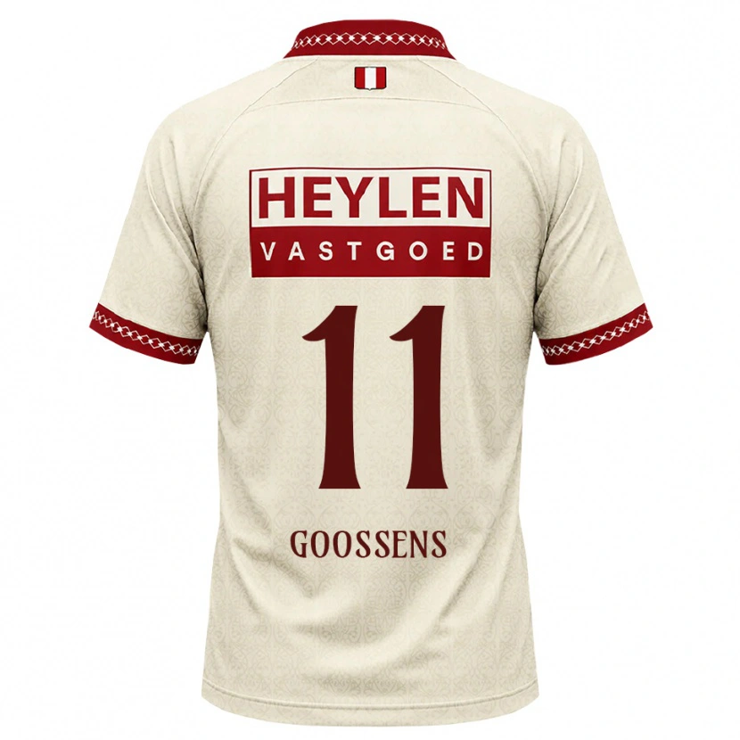 Danxen Damen Mattias Goossens #11 Beige Rot Auswärtstrikot Trikot 2026/27 T-Shirt Österreich