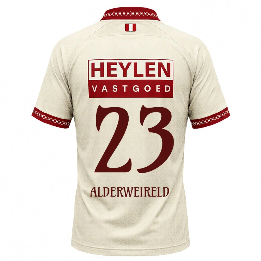 Danxen Damen Toby Alderweireld #23 Beige Rot Auswärtstrikot Trikot 2026/27 T-Shirt Österreich