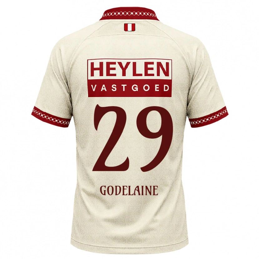 Danxen Damen Jeff Godelaine #29 Beige Rot Auswärtstrikot Trikot 2026/27 T-Shirt Österreich