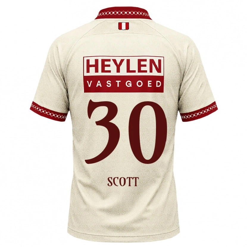 Danxen Damen Christopher Scott #30 Beige Rot Auswärtstrikot Trikot 2026/27 T-Shirt Österreich