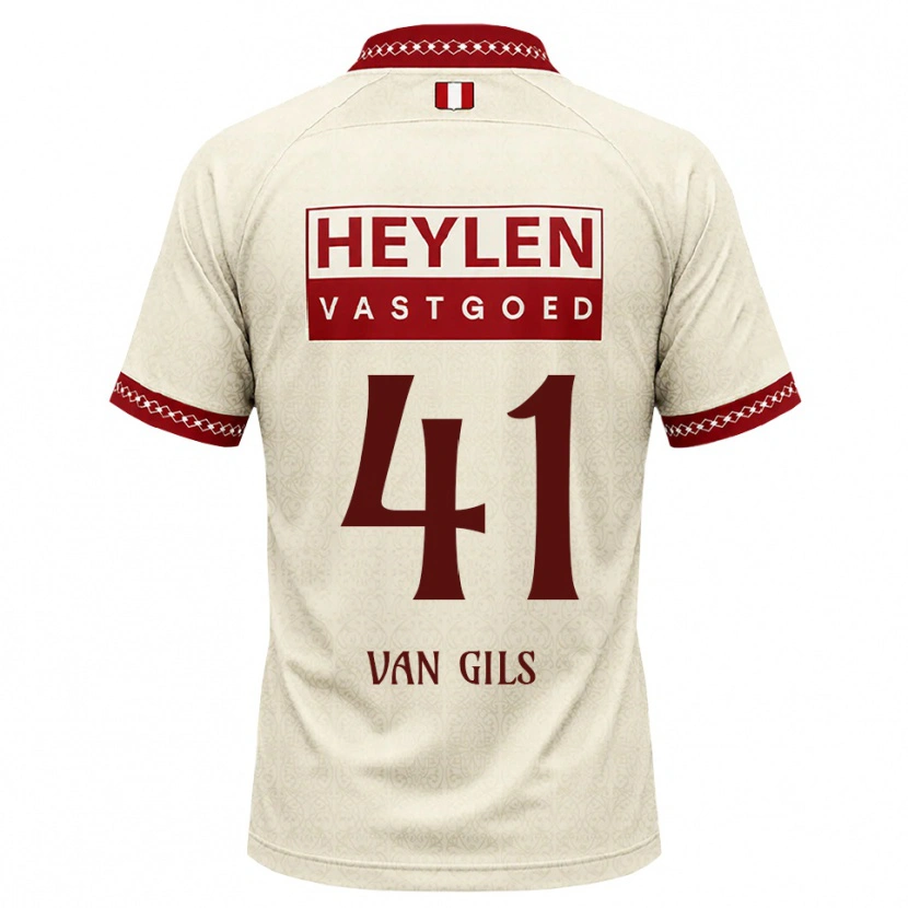 Danxen Damen Mathis Van Gils #41 Beige Rot Auswärtstrikot Trikot 2026/27 T-Shirt Österreich