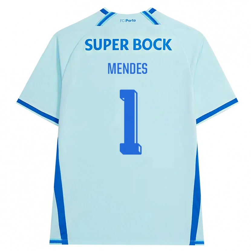 Danxen Damen Francisco Mendes #1 Hellcyan Blau Ausweichtrikot Trikot 2026/27 T-Shirt Österreich