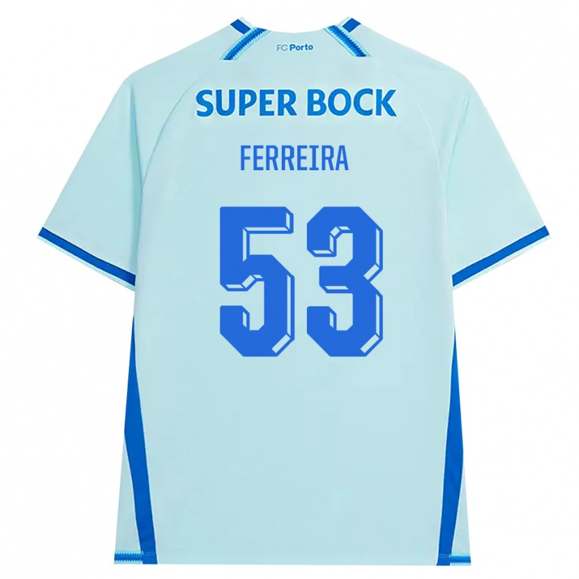 Danxen Damen Eduardo Ferreira #53 Hellcyan Blau Ausweichtrikot Trikot 2026/27 T-Shirt Österreich