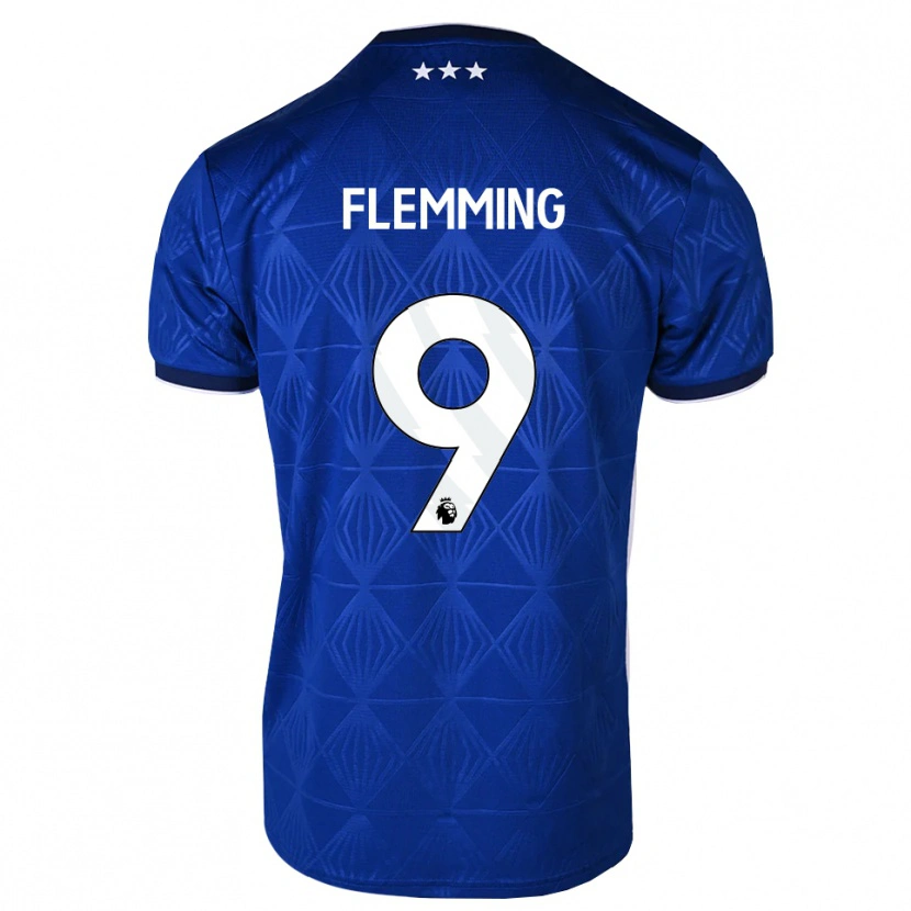 Danxen Damen Zian Flemming #9 Mittelblau Weiß Rot Heimtrikot Trikot 2026/27 T-Shirt Österreich