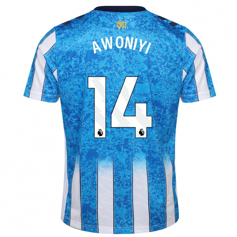 Danxen Damen Taiwo Awoniyi #14 Weiß Blau Orange Heimtrikot Trikot 2026/27 T-Shirt Österreich