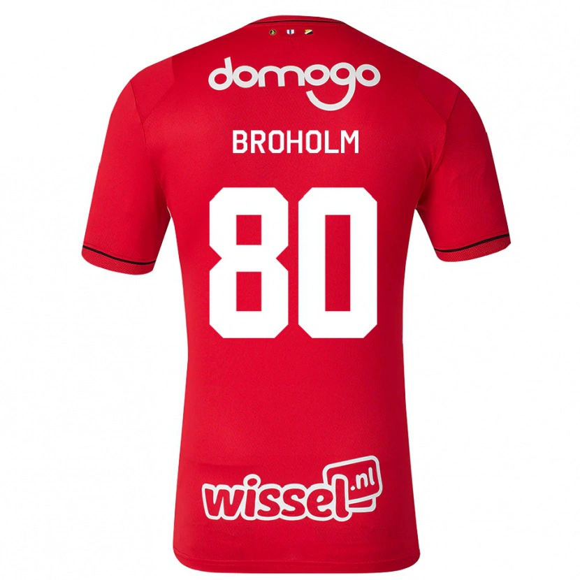 Danxen Damen Marius Broholm #80 Rot Weiß Schwarz Heimtrikot Trikot 2026/27 T-Shirt Österreich