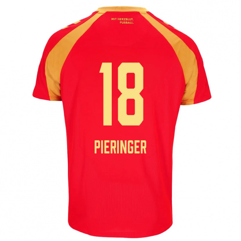 Danxen Damen Marvin Pieringer #18 Rot Orange Schwarz Auswärtstrikot Trikot 2026/27 T-Shirt Österreich