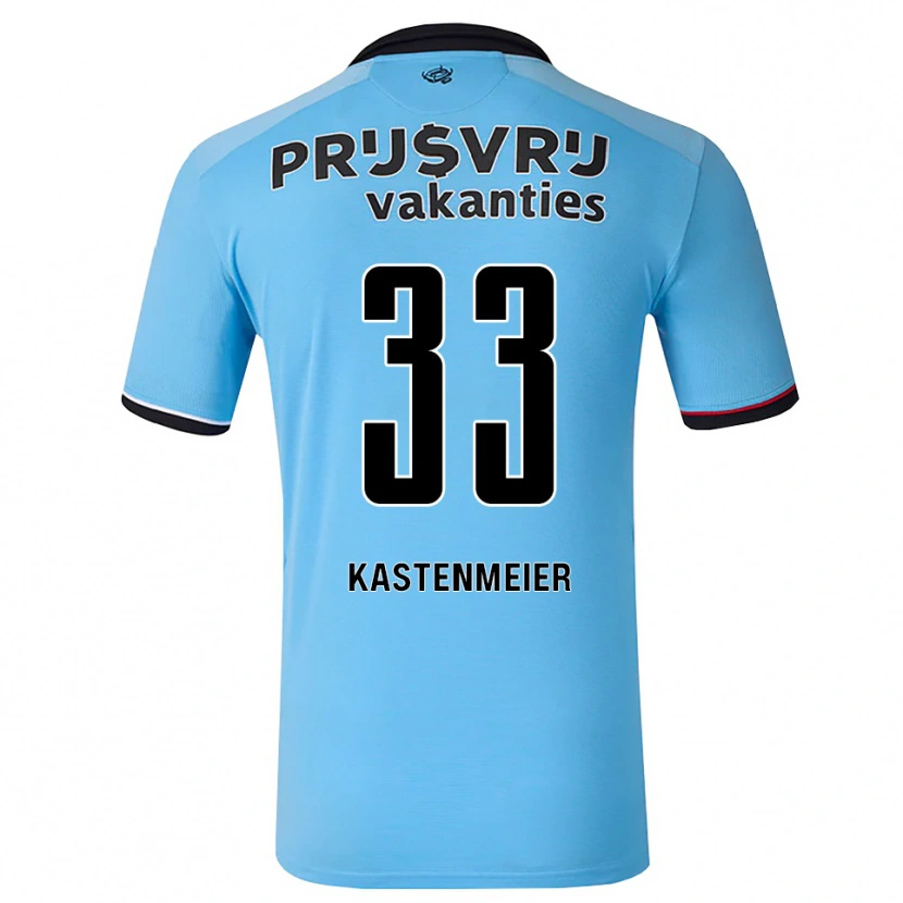Danxen Damen Florian Kastenmeier #33 Tiefhimmelblau Schwarz Rot Auswärtstrikot Trikot 2026/27 T-Shirt Österreich