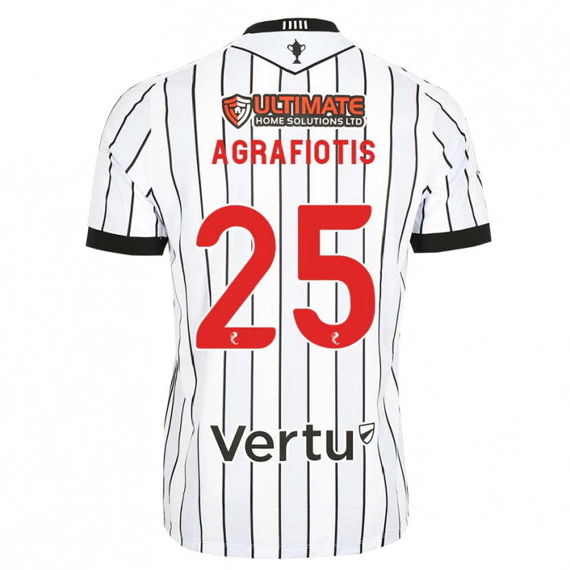 Danxen Damen Nikolas Agrafiotis #25 Weiß Schwarz Rot Heimtrikot Trikot 2026/27 T-Shirt Österreich