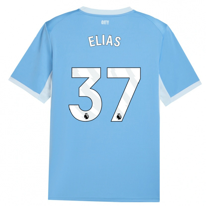 Danxen Kinder Allan Andrade Elias #37 Hellhimmelblau Weiß Heimtrikot Trikot 2026/27 T-Shirt Österreich