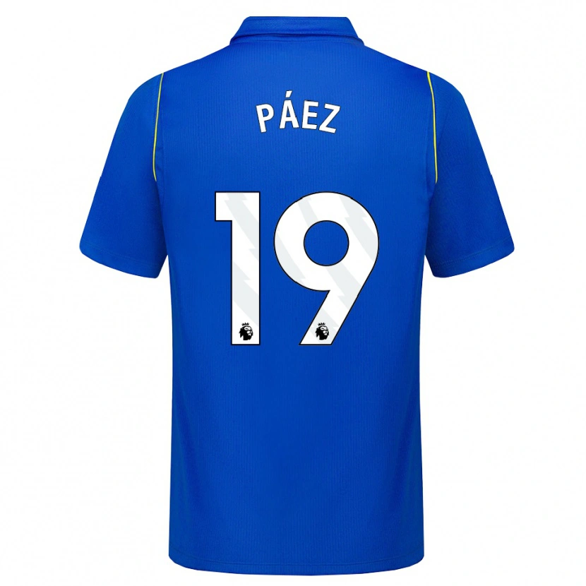 Danxen Kinder Kendry Páez #19 Blau Gelb Heimtrikot Trikot 2026/27 T-Shirt Österreich