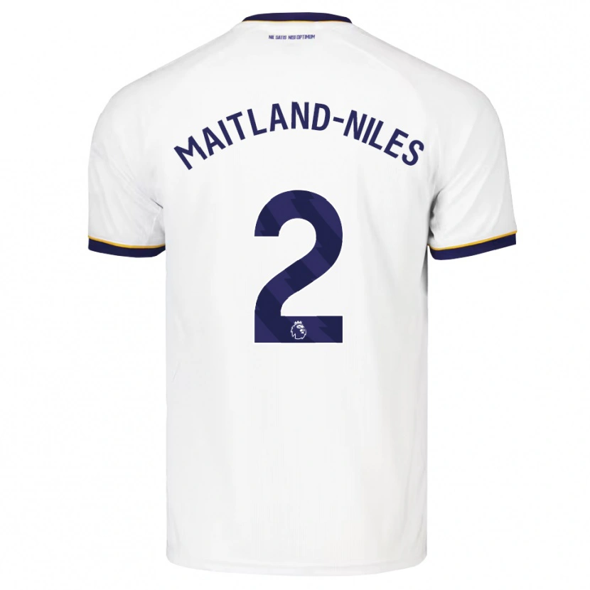 Danxen Kinder Ainsley Maitland-Niles #2 Mitternachtsblau Weiß Gelb Auswärtstrikot Trikot 2026/27 T-Shirt Österreich