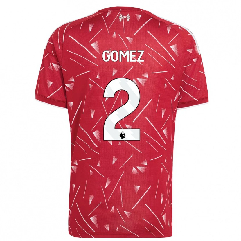Danxen Kinder Joe Gomez #2 Weiß Rot Heimtrikot Trikot 2026/27 T-Shirt Österreich