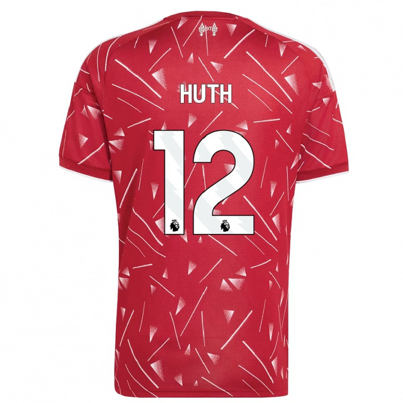 Danxen Kinder Charlie Huth #12 Weiß Rot Heimtrikot Trikot 2026/27 T-Shirt Österreich