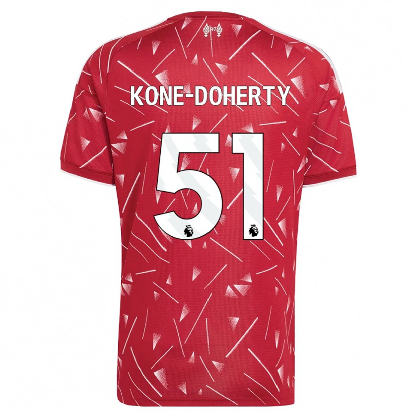 Danxen Kinder Trent Kone-Doherty #51 Weiß Rot Heimtrikot Trikot 2026/27 T-Shirt Österreich