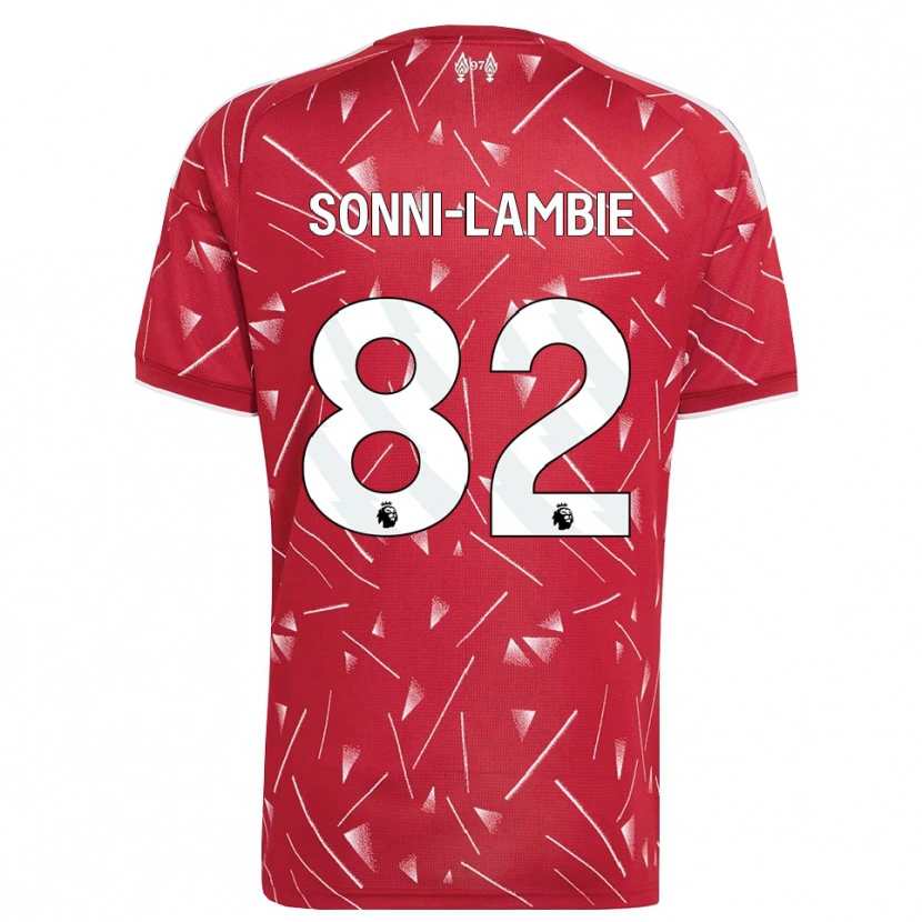 Danxen Kinder Joshua Sonni-Lambie #82 Weiß Rot Heimtrikot Trikot 2026/27 T-Shirt Österreich