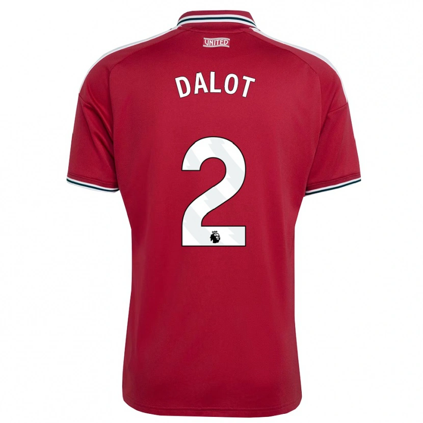 Danxen Kinder Diogo Dalot #2 Rot Gelb Weiß Heimtrikot Trikot 2026/27 T-Shirt Österreich
