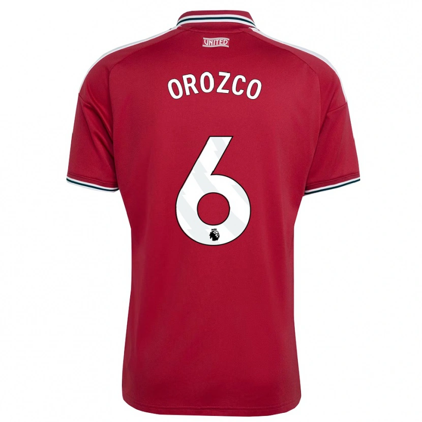 Danxen Kinder Cristian Orozco #6 Rot Gelb Weiß Heimtrikot Trikot 2026/27 T-Shirt Österreich