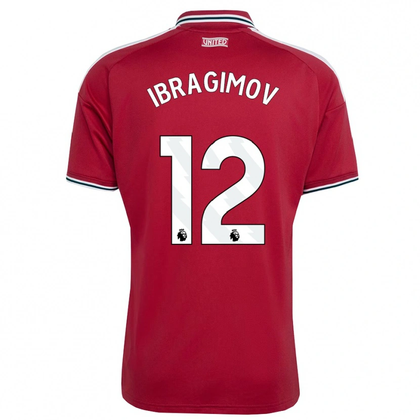Danxen Kinder Gazi Ibragimov #12 Rot Gelb Weiß Heimtrikot Trikot 2026/27 T-Shirt Österreich