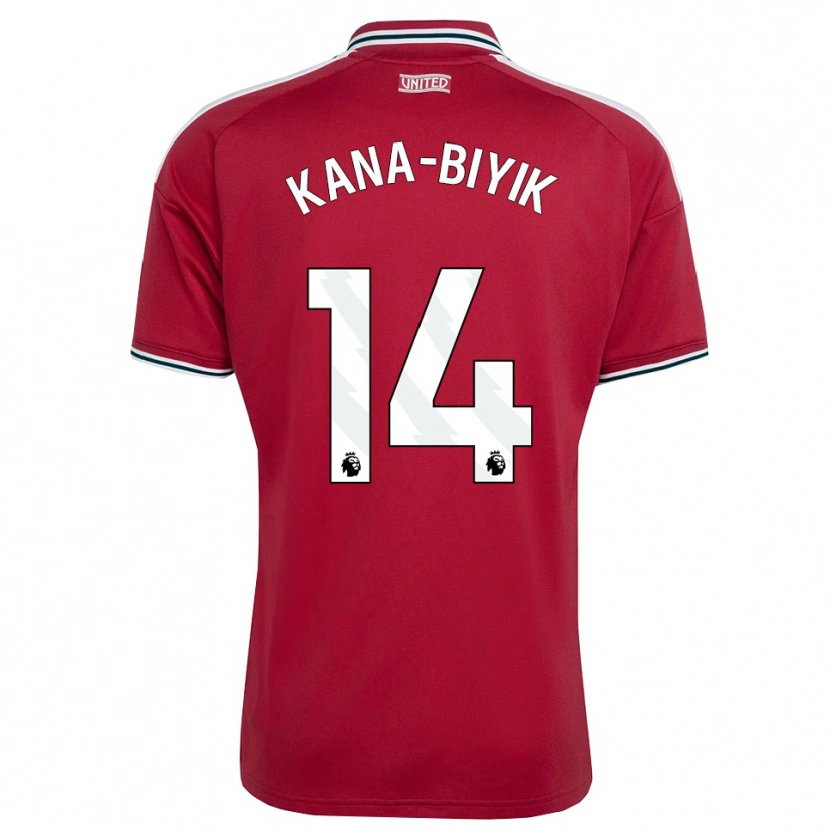 Danxen Kinder Enzo Kana-Biyik #14 Rot Gelb Weiß Heimtrikot Trikot 2026/27 T-Shirt Österreich