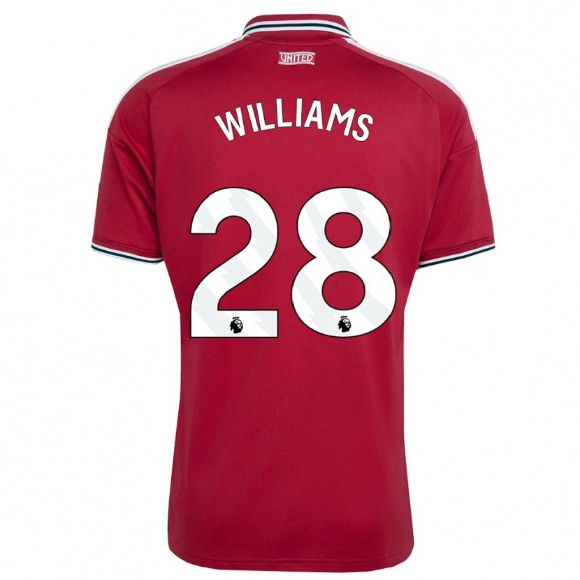 Danxen Kinder Rachel Williams #28 Rot Gelb Weiß Heimtrikot Trikot 2026/27 T-Shirt Österreich