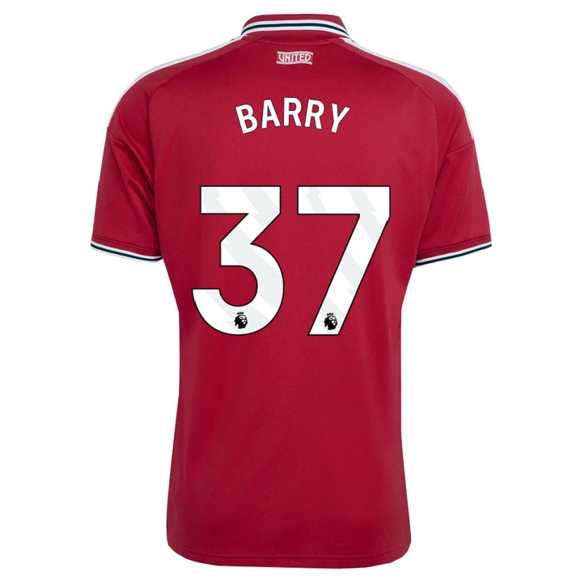 Danxen Kinder Keira Barry #37 Rot Gelb Weiß Heimtrikot Trikot 2026/27 T-Shirt Österreich