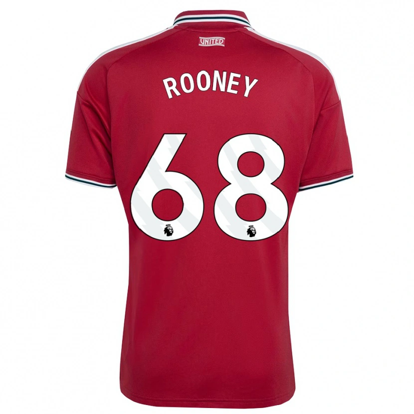 Danxen Kinder Kai Rooney #68 Rot Gelb Weiß Heimtrikot Trikot 2026/27 T-Shirt Österreich