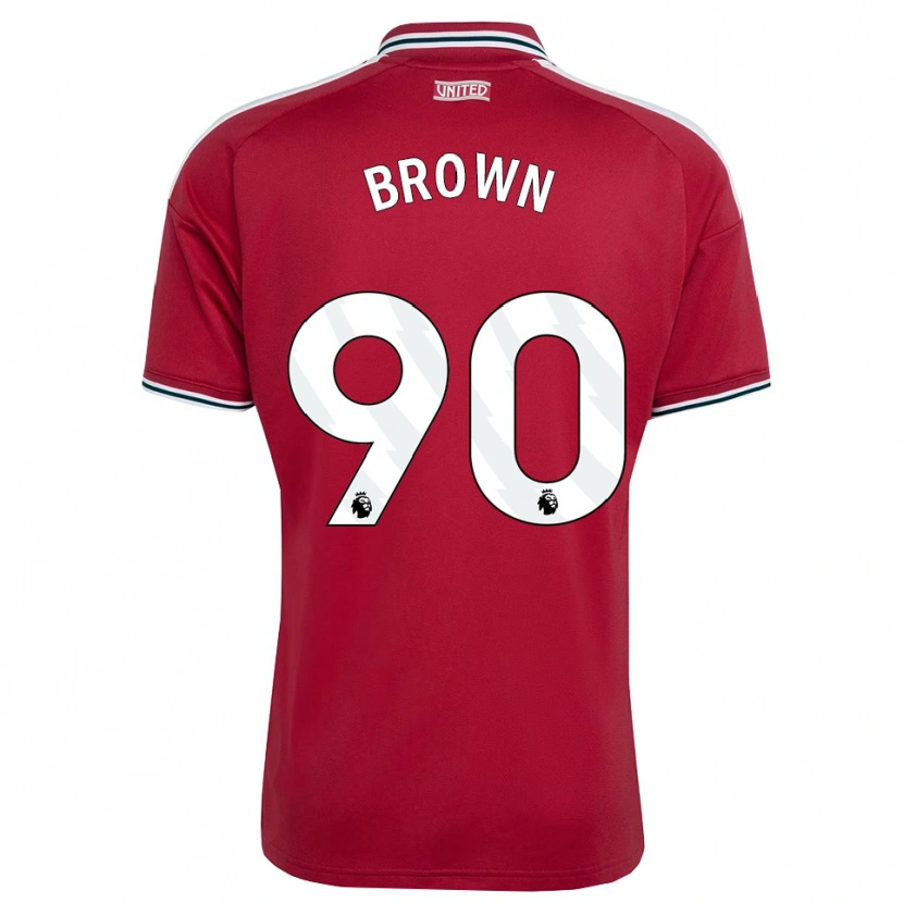 Danxen Kinder Nathaniel-Junior Brown #90 Rot Gelb Weiß Heimtrikot Trikot 2026/27 T-Shirt Österreich
