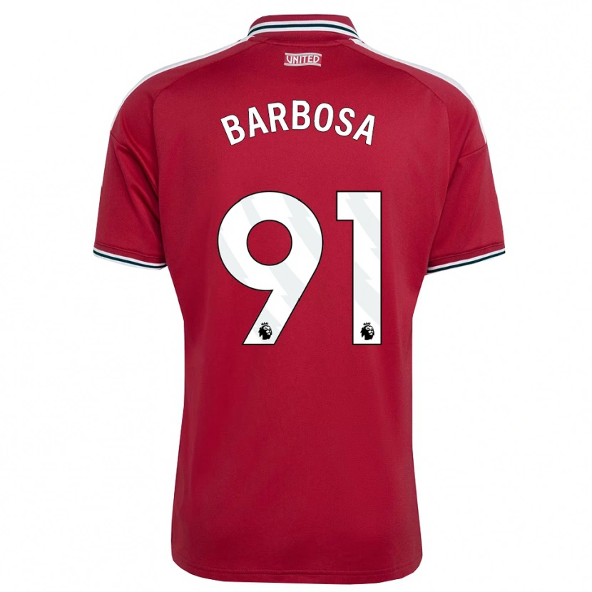 Danxen Kinder Neithan Barbosa #91 Rot Gelb Weiß Heimtrikot Trikot 2026/27 T-Shirt Österreich