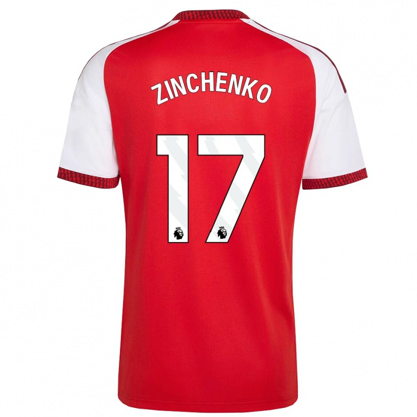 Danxen Kinder Oleksandr Zinchenko #17 Rot Weiß Schwarz Heimtrikot Trikot 2026/27 T-Shirt Österreich