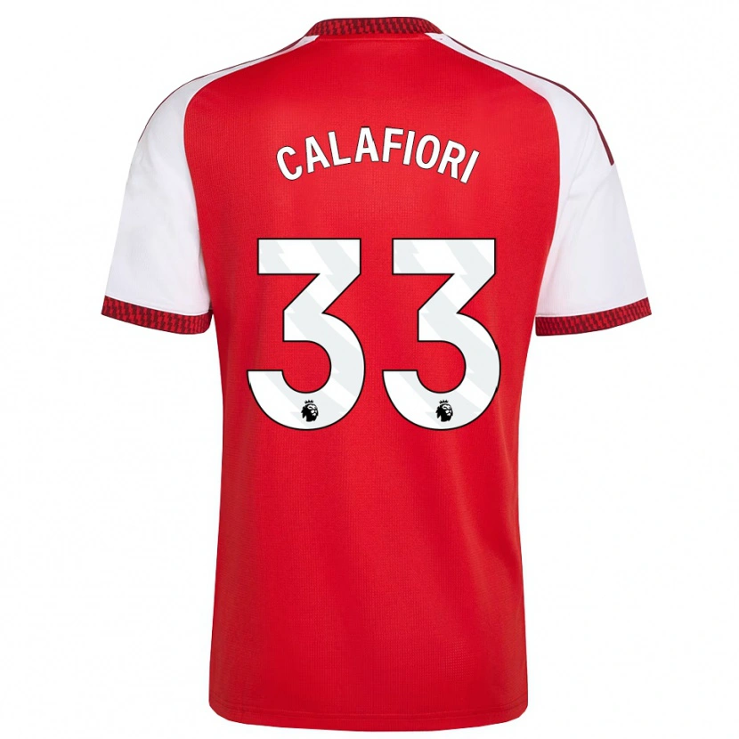 Danxen Kinder Riccardo Calafiori #33 Rot Weiß Schwarz Heimtrikot Trikot 2026/27 T-Shirt Österreich
