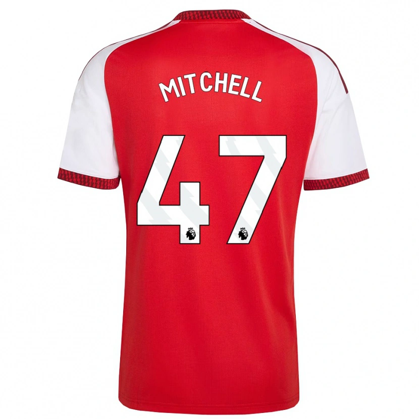 Danxen Kinder Remy Mitchell #47 Rot Weiß Schwarz Heimtrikot Trikot 2026/27 T-Shirt Österreich