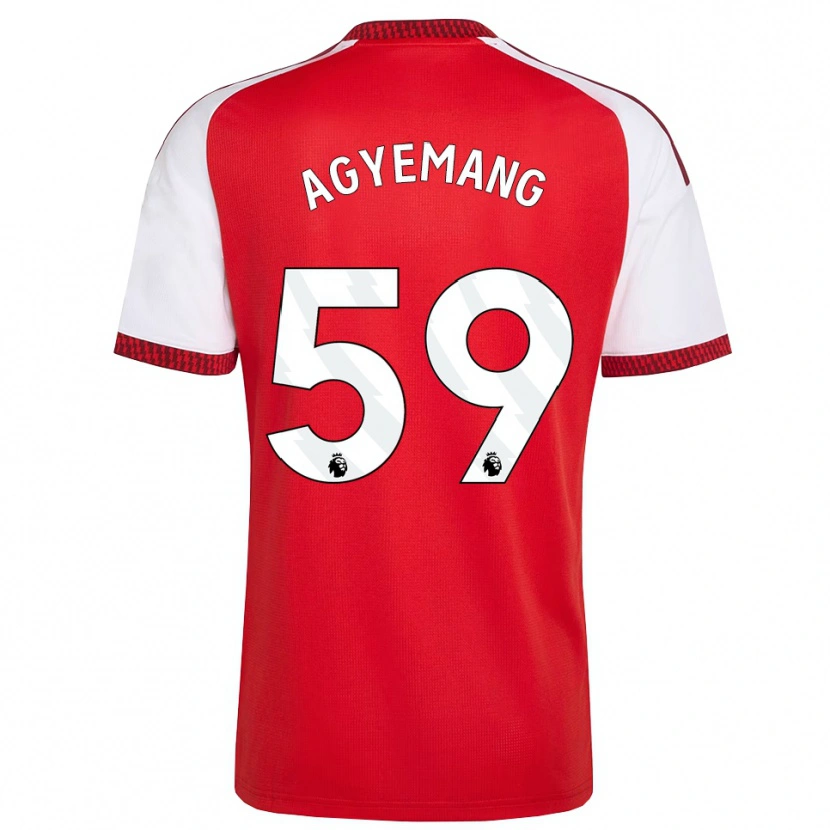 Danxen Kinder Michelle Agyemang #59 Rot Weiß Schwarz Heimtrikot Trikot 2026/27 T-Shirt Österreich