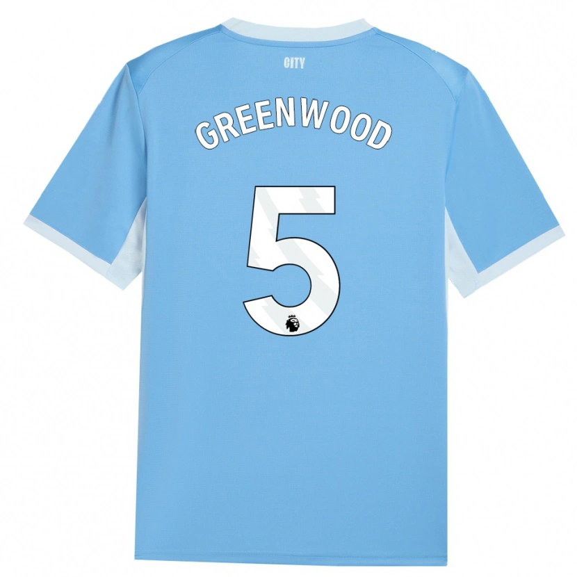 Danxen Kinder Alex Greenwood #5 Hellhimmelblau Weiß Heimtrikot Trikot 2026/27 T-Shirt Österreich