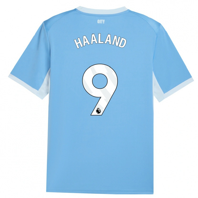 Danxen Kinder Erling Haaland #9 Hellhimmelblau Weiß Heimtrikot Trikot 2026/27 T-Shirt Österreich