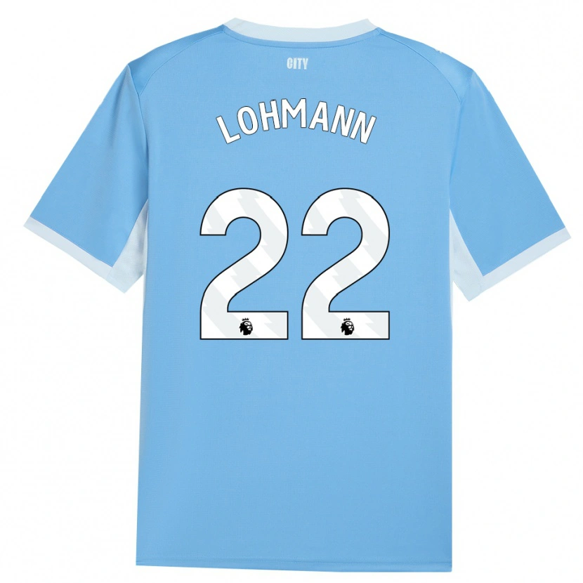 Danxen Kinder Sydney Lohmann #22 Hellhimmelblau Weiß Heimtrikot Trikot 2026/27 T-Shirt Österreich