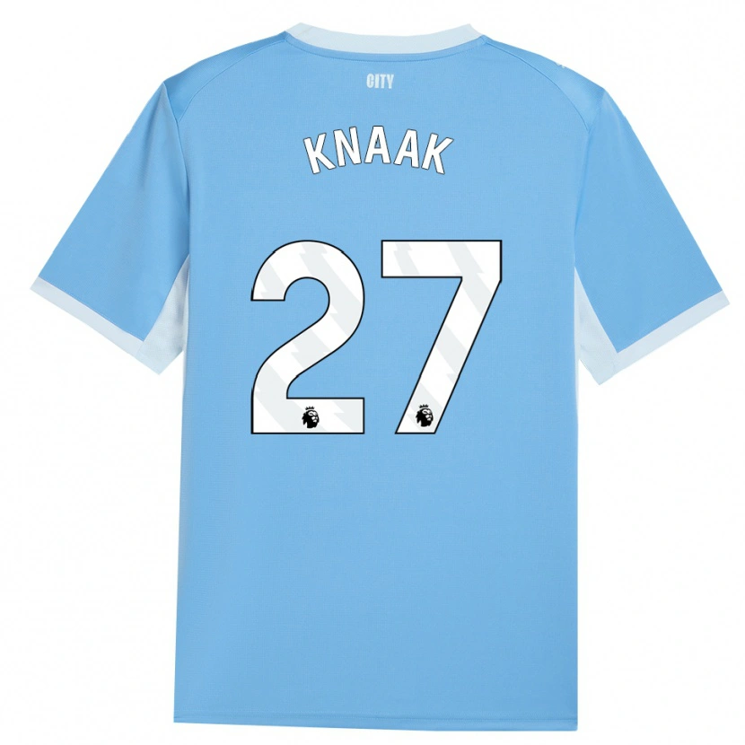 Danxen Kinder Rebecca Knaak #27 Hellhimmelblau Weiß Heimtrikot Trikot 2026/27 T-Shirt Österreich