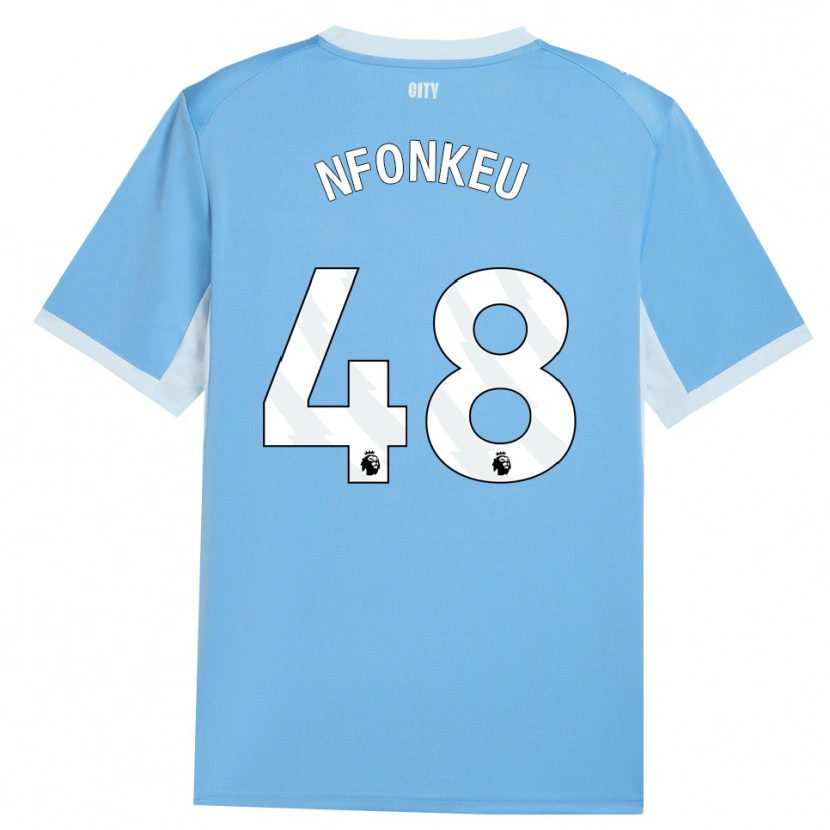 Danxen Kinder Brooklyn Nfonkeu #48 Hellhimmelblau Weiß Heimtrikot Trikot 2026/27 T-Shirt Österreich