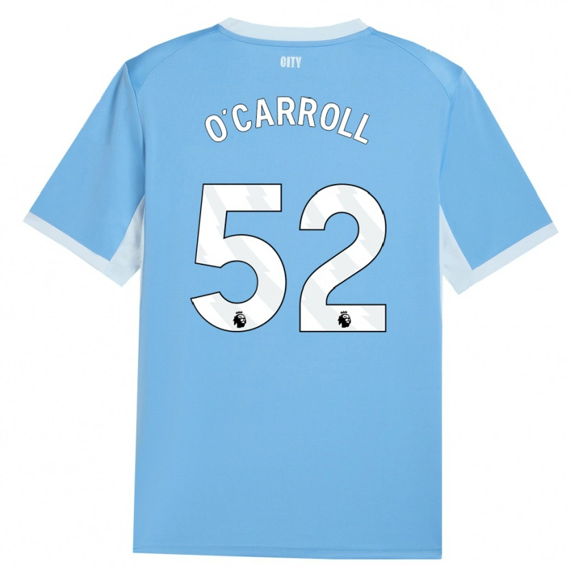 Danxen Kinder Eve O'carroll #52 Hellhimmelblau Weiß Heimtrikot Trikot 2026/27 T-Shirt Österreich