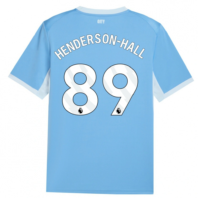 Danxen Kinder Matty Henderson-Hall #89 Hellhimmelblau Weiß Heimtrikot Trikot 2026/27 T-Shirt Österreich