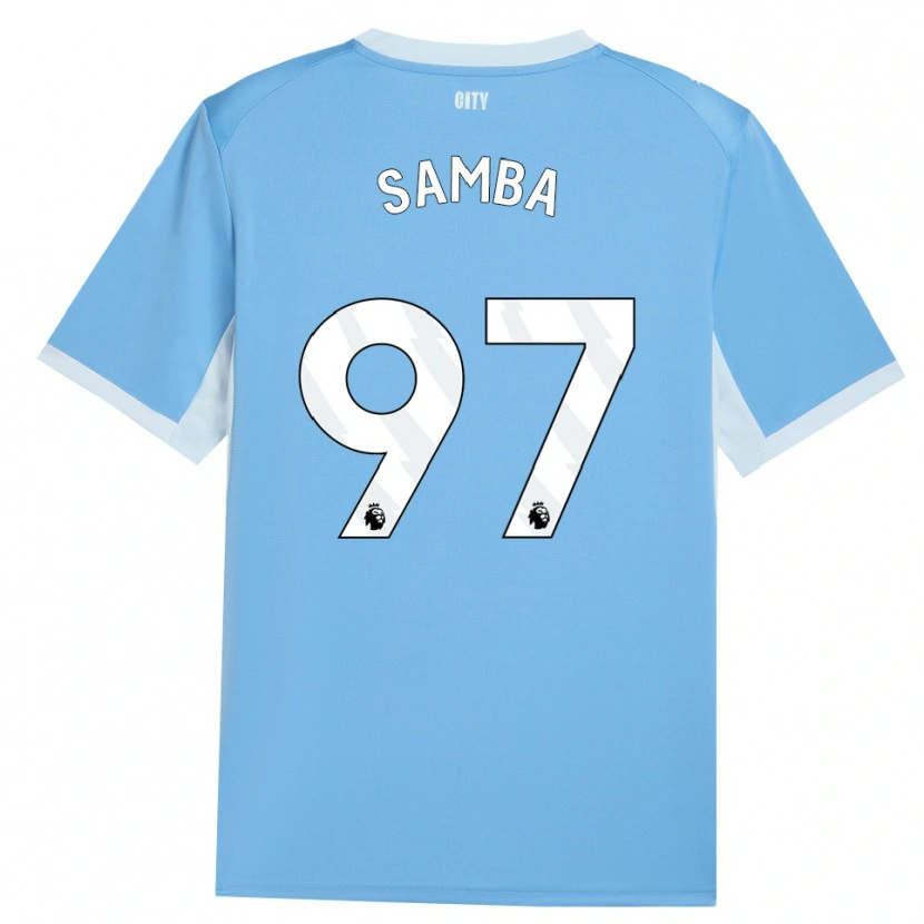 Danxen Kinder Tyrone Samba #97 Hellhimmelblau Weiß Heimtrikot Trikot 2026/27 T-Shirt Österreich