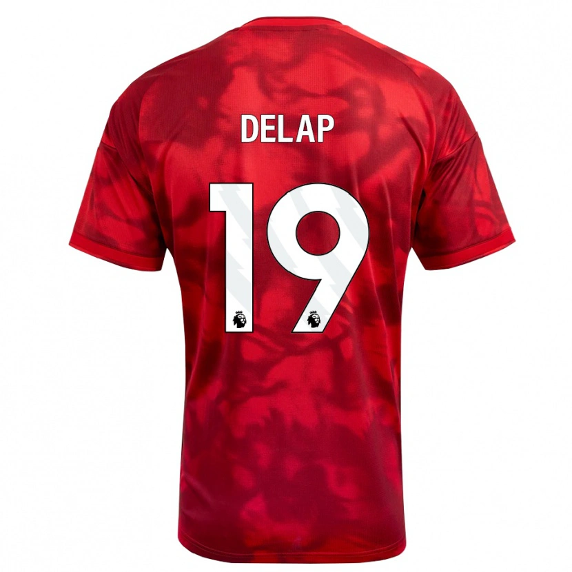 Danxen Kinder Liam Delap #19 Karmesin Weiß Heimtrikot Trikot 2026/27 T-Shirt Österreich